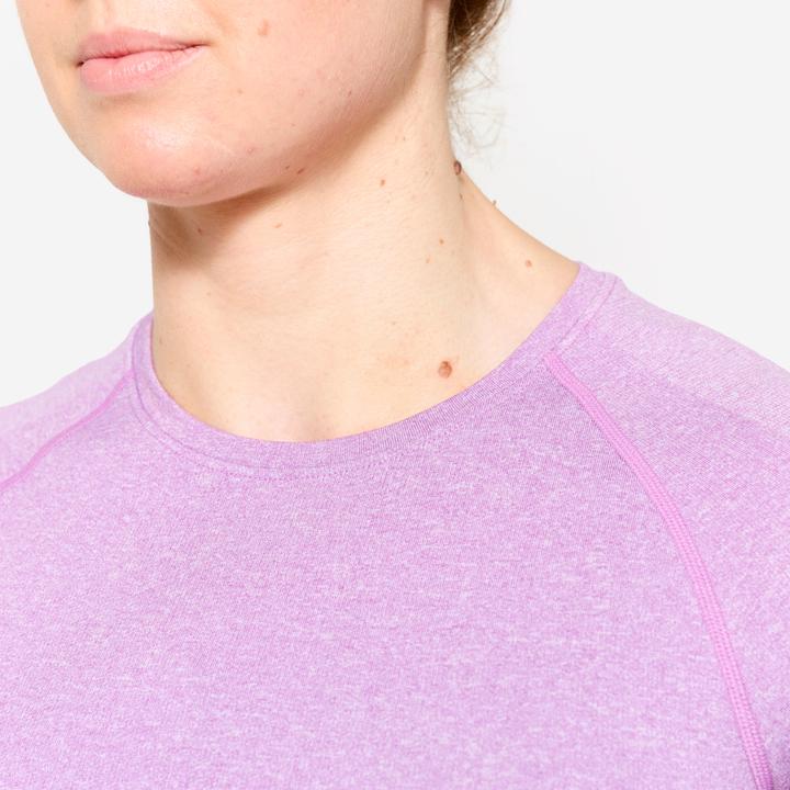 Produktbild Domyos T-Shirt Crop Top nahtloses Material - rosa (S)