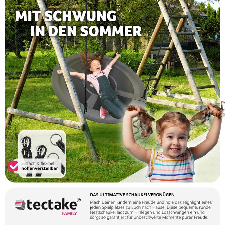 Image du produit tectake Swayer Nest Swing, hauteur réglable, 300 kg