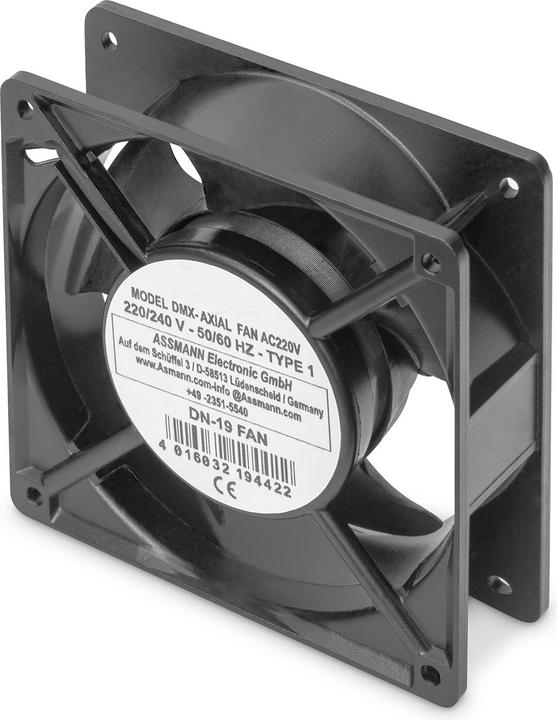 Produktbild Digitus Ersatzluefter fuer Lueftereinheiten 138m³ zirk./h, Geraeuschpegel 47dBm