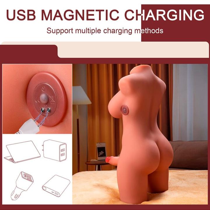 Image du produit Xise - Miah Lady Boy Weiblicher Torso Mit Dildo Mit Vibration Und Stoss 55 cm