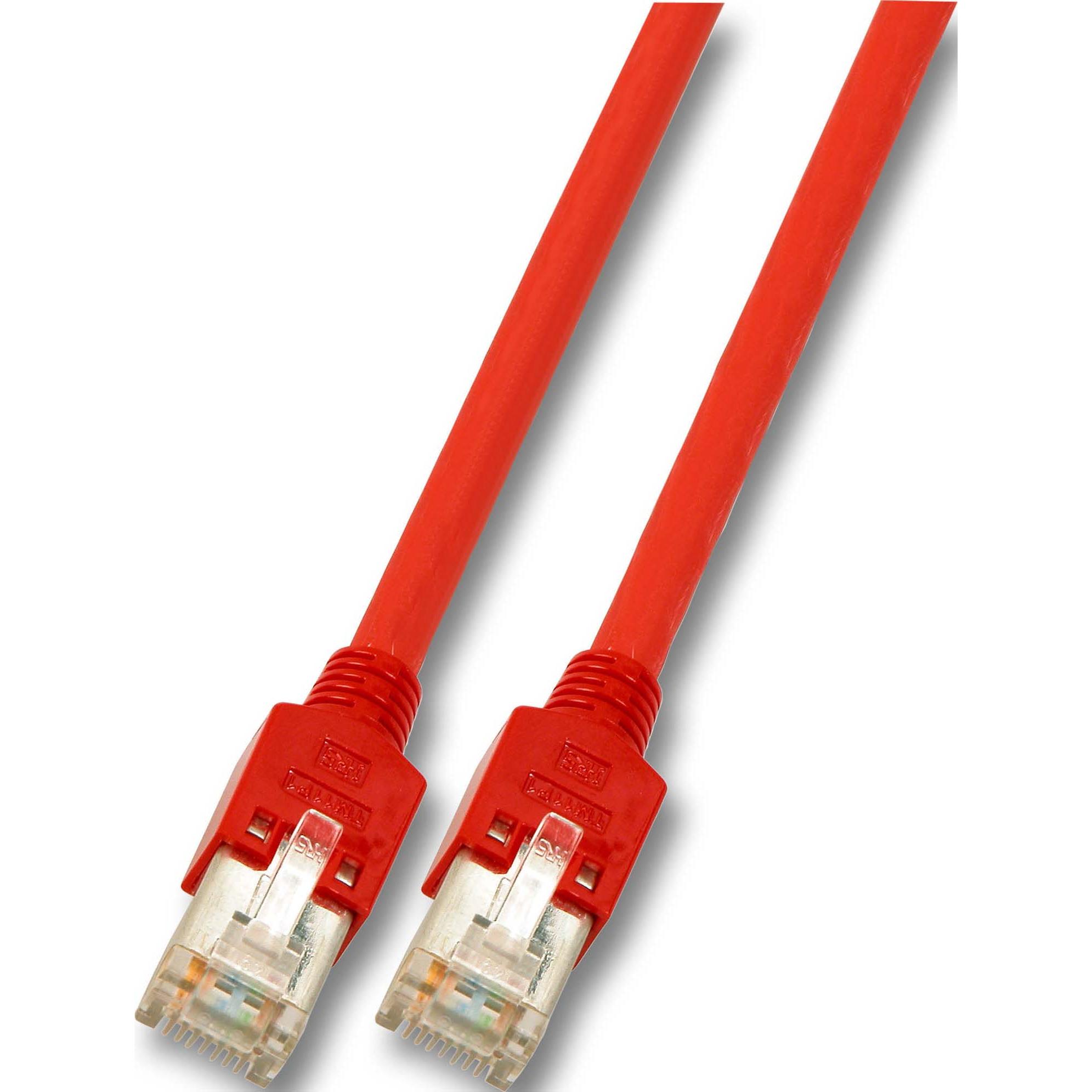 EFB Elektronik Hersteller: RJ45 Crossover Patchkabel SF/UTP, Cat.5e, TM11, UC300, 1m, rot Das in Eur (S/UTP, CAT5e, 1 m)...