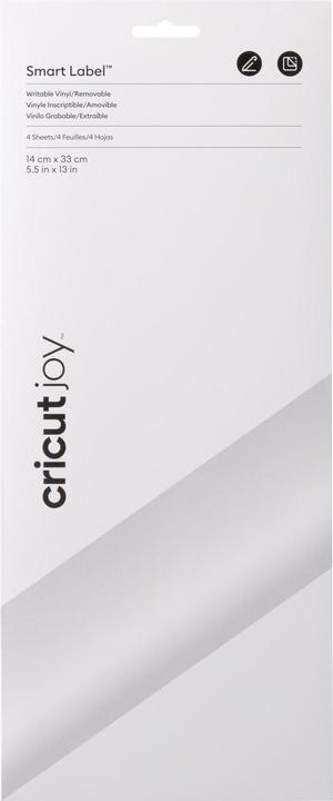 Actual product image Cricut Smart Vinyl Removable Joy 14x33cm 4 sheets Writable White (P)