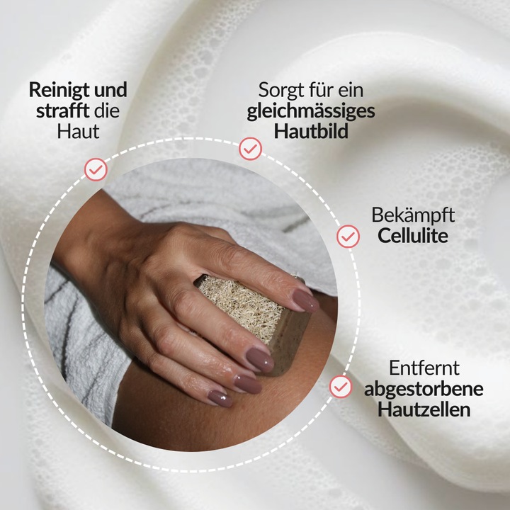 Actual product image Konsens Anti-cellulite soap with loofah (Hard soap)