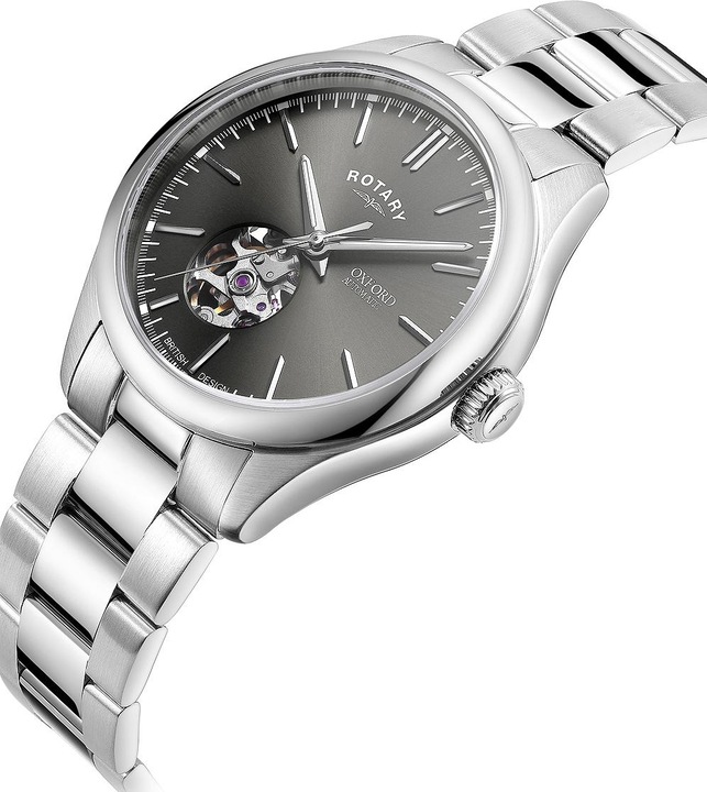 Produktbild Rotary GB05095/74 Oxford Automatik Herrenuhr 40mm 5ATM (Analoguhr, 40 mm)