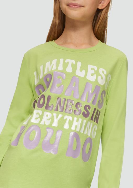 Produktbild S.Oliver T-Shirt Longsleeve im Loose Fit mit Frontprint (S)