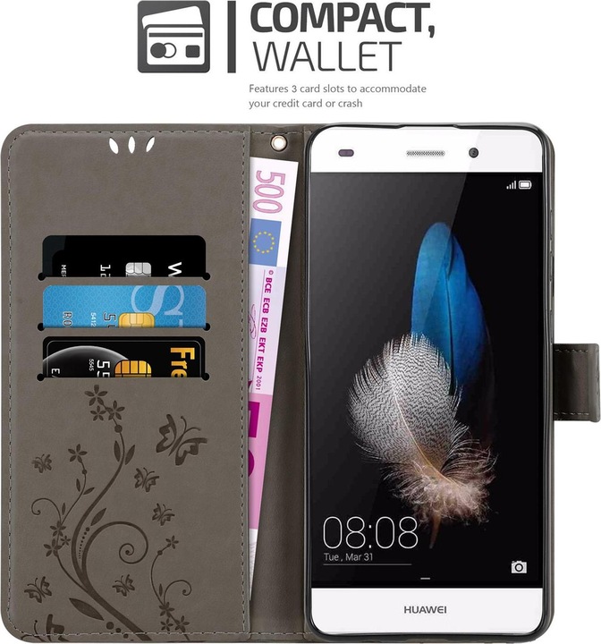 Produktbild Cadorabo Flower Book Cover (Huawei P8 Lite)