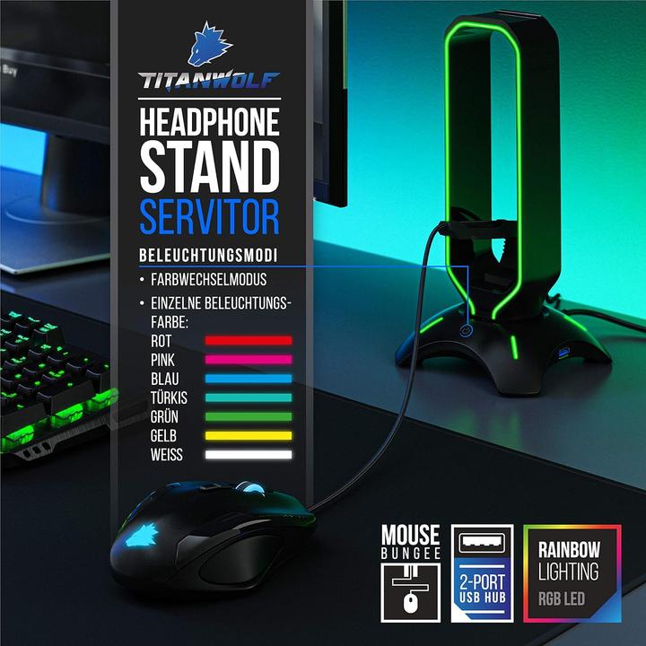 Produktbild CSL Kopfhörerständer mit Mausbungee