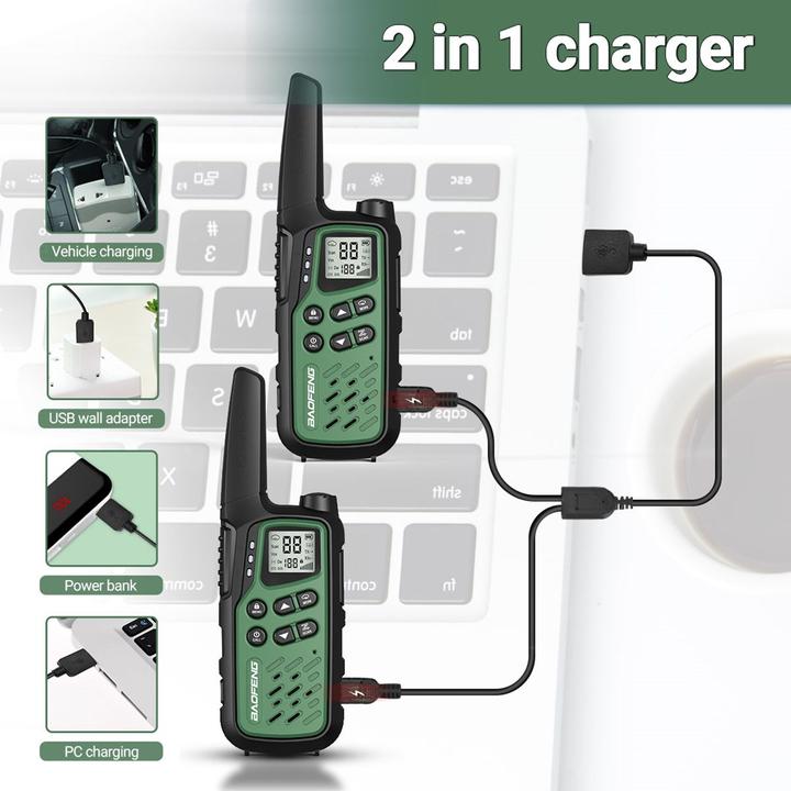 Produktbild Baofeng Walkie-Talkie BF-T25E Grün (10 km)