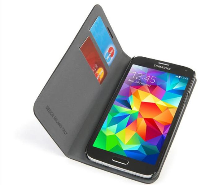 Immagine prodotto Tucano Custodia Libro per Galaxy S5 Grigio Scuro (Samsung Galaxy S5)