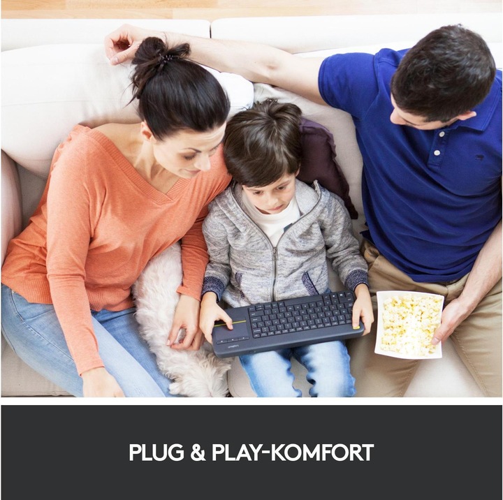 Immagine prodotto Logitech K400 Plus (CH, Senza fili)