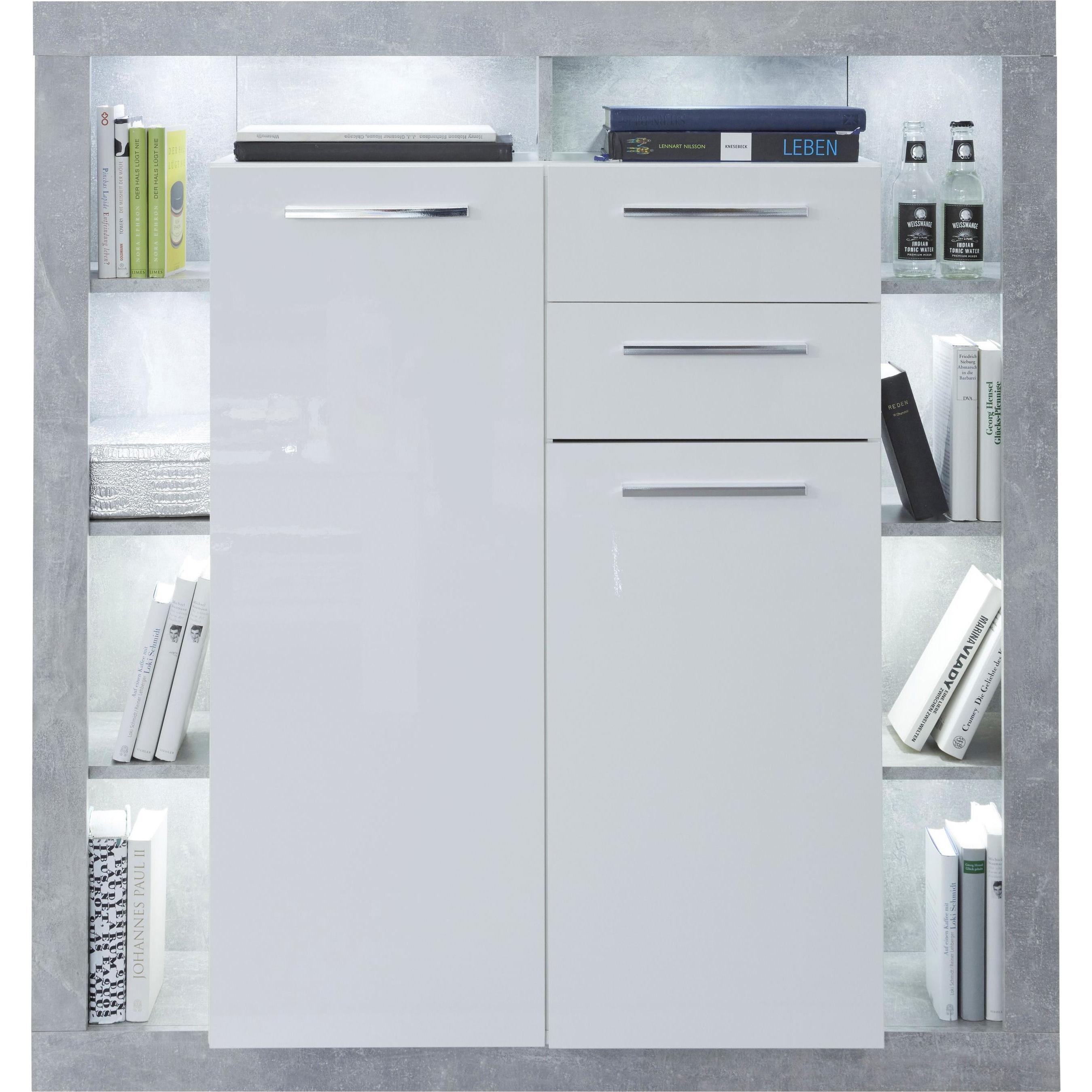 Trendteam, Kommode + Sideboard, Rock (121 x 40 x 128 cm)