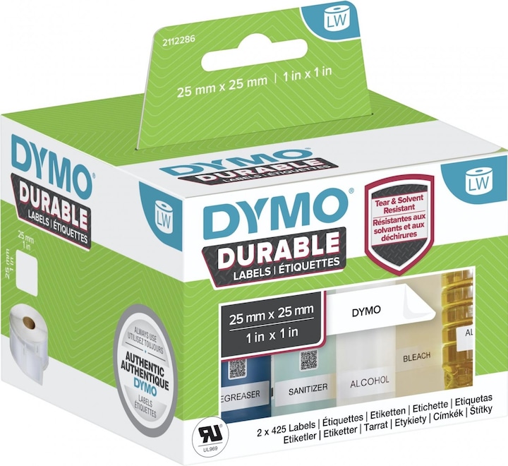 Actual product image Dymo LW high performance set. white