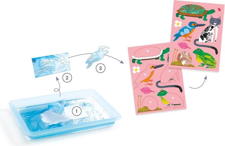 Actual product image Djeco Marmorpapier Bunt