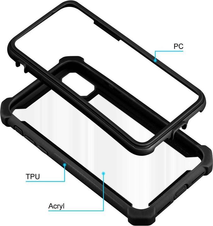 Actual product image Cadorabo Hybrid 2-in-1 Acrylic Cover (Apple iPhone X)