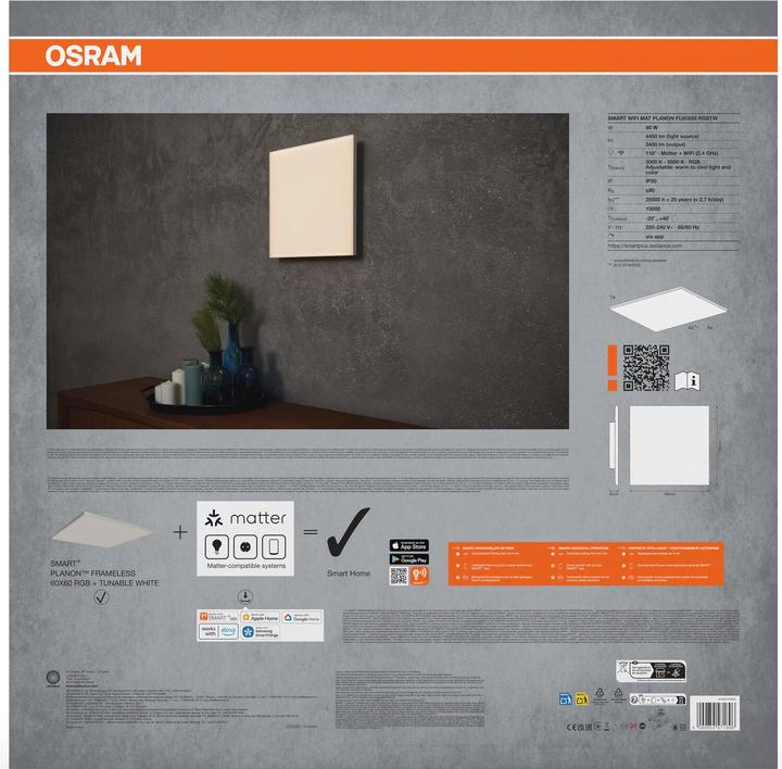 Image du produit Osram SMART+ Matter Planon Frameless (3400 lm)