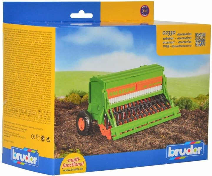 Actual product image Bruder BR Amazone Seeder Profi Series, 16x 25.5x9.5cm
