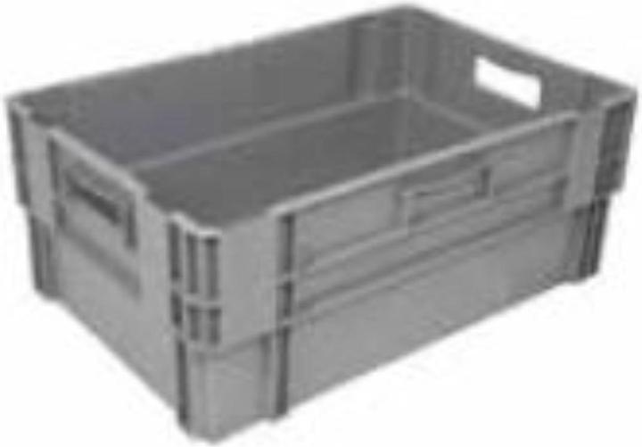 Actual product image Linum Swivel stacking container EN grey 60x40x24cm base/walls closed