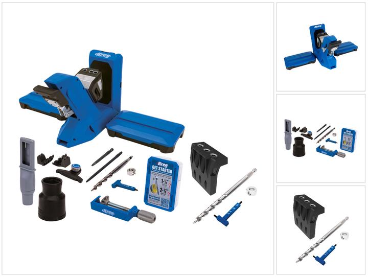 Produktbild Kreg Pocket Hole Jig 720 PRO Taschenloch Bohrschablone + Basis Station + Micro Bohrschablone + Stufe