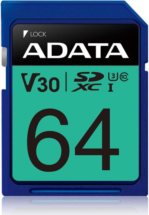 Actual product image Adata Premier Pro - Flash memory card - 64 GB (64 GB, SDXC, UHS-I)
