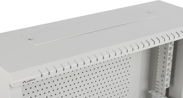 Actual product image Lanberg Nástěnná jednodílná skříň 19", 4U+3U/540x200, (dodávané složené), nízkoprofilová, plné dveřé (10.86 RU, 19 inch rack)