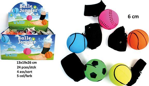 Actual product image Magni Ball with string 6cm 4 assorted