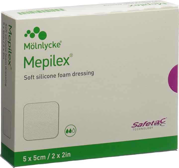 Actual product image Mepilex Foam dressing Safetac (5 x)