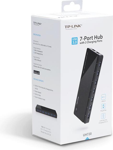 Produktbild TP-Link USB 3.0 7-Port Hub 2 Ladeanschlüsse (USB-A, 7 Ports)