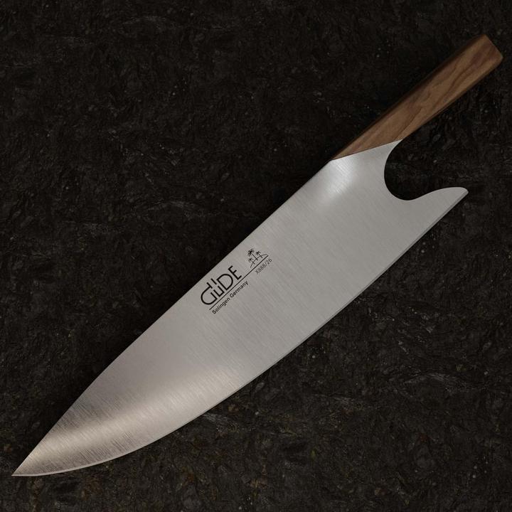 Actual product image Gude Solingen THE KNIFE forged 26 cm olive wood Chefs knife Handmade Germany (26 cm)