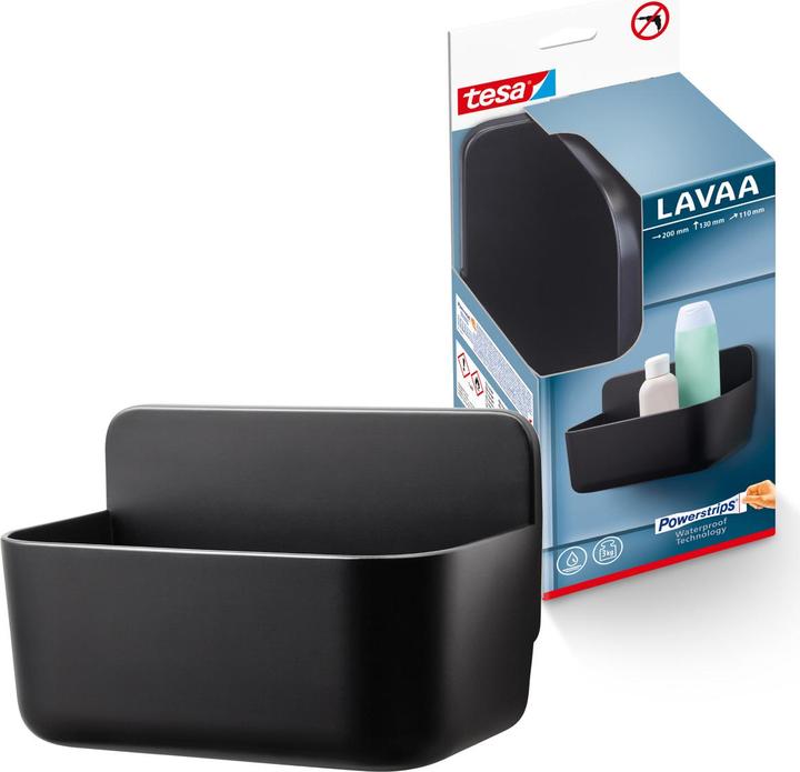 Actual product image tesa LAVAA Shower basket, small incl. adhesive solution without drilling