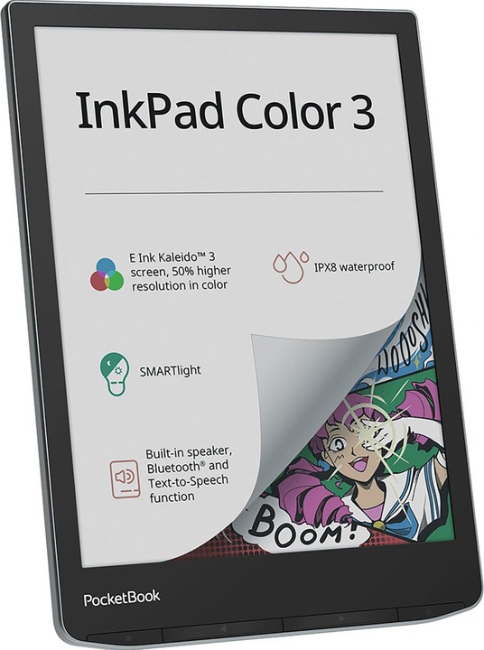 Actual product image PocketBook InkPad Color 3 (7.80", 32 GB, Stormy Sea)