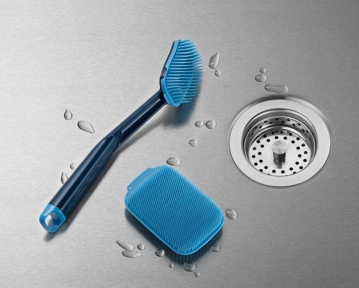Produktbild Joseph Joseph CleanTech 2-teiliges Spülbürsten- und Schrubber-Set - Blau (1 Stk.)
