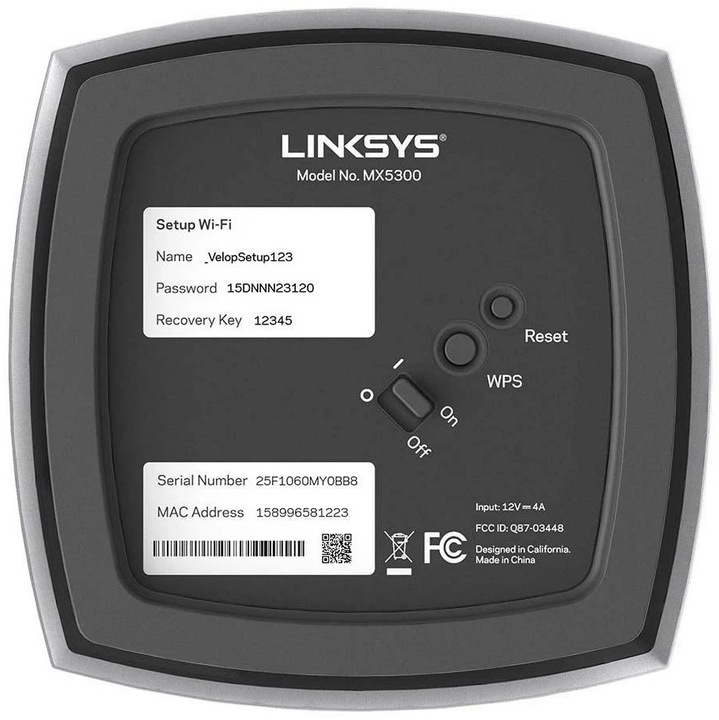 Image du produit Linksys Velop WiFi 6 AX5300 Mesh-WLAN Tri-Band-System 1er-Pack (MX5300)