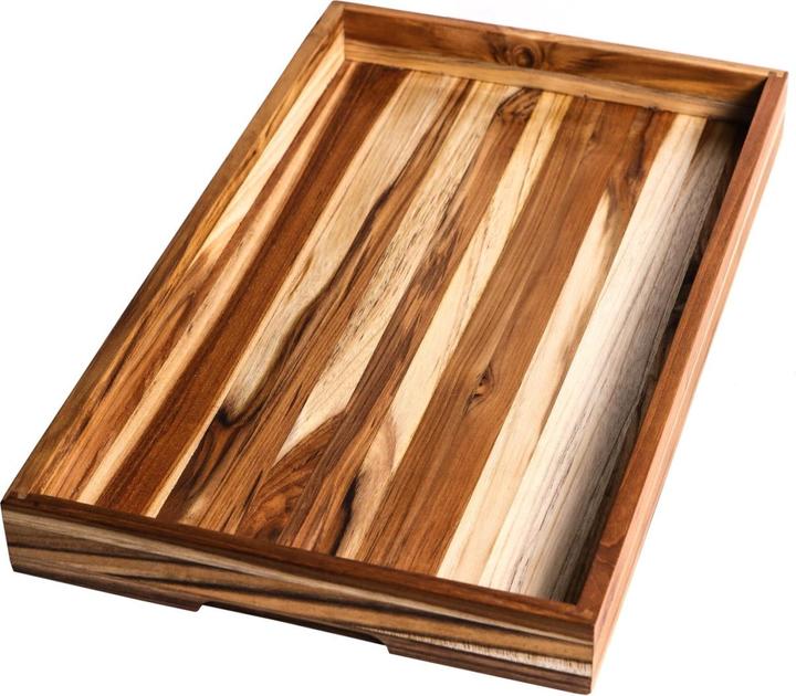 TeakHaus Teak Serviertablett m. Haltegriff, 51x30.5x5 cm