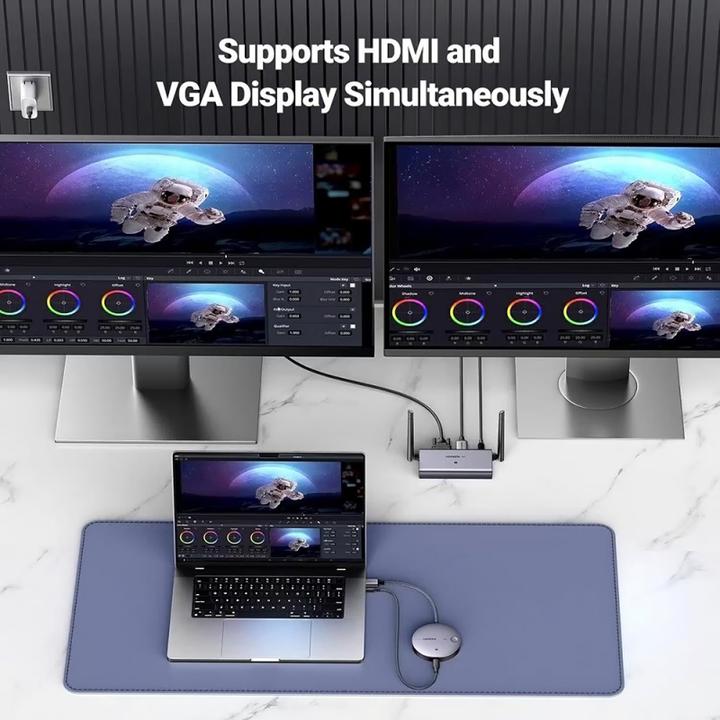 Actual product image Ugreen HDMI Wireless Transmitter and Receiver 4K/30Hz CM586 90909A (50 m, HDMI 2.0)