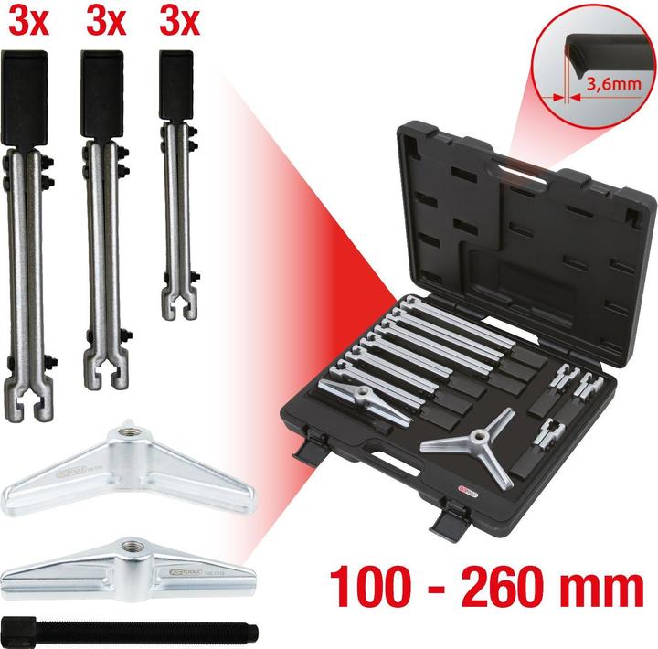Actual product image KS Tools Universal puller set. 12 pcs. 700.1300