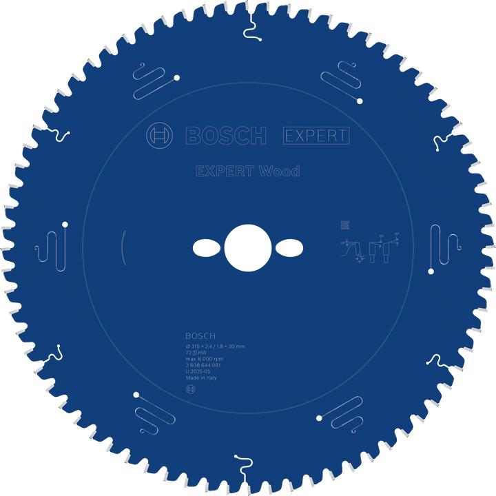Immagine prodotto Bosch Professional Zubehör Lama circolare Expert per legno, 315 x 30 x 2,4 mm, 72