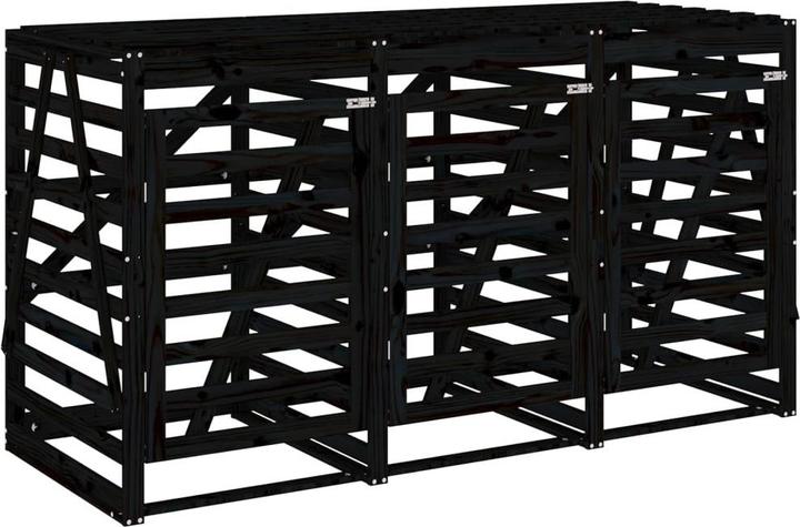 Actual product image vidaXL Mülltonnenbox für 3 Tonnen