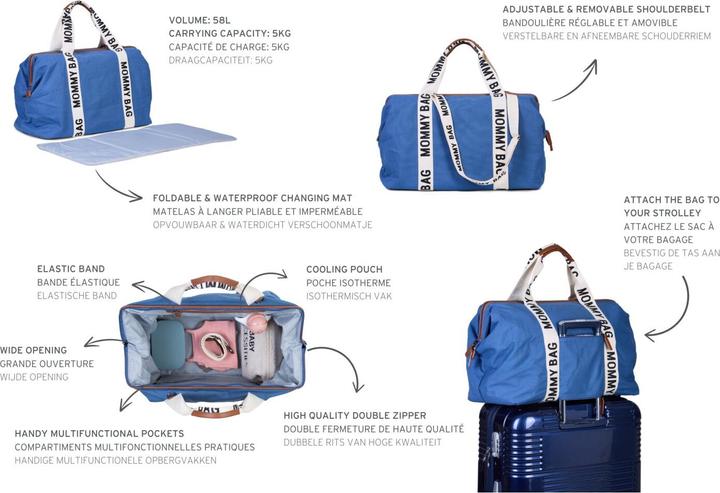 Image du produit Childhome Mommy Bag Signature canvas