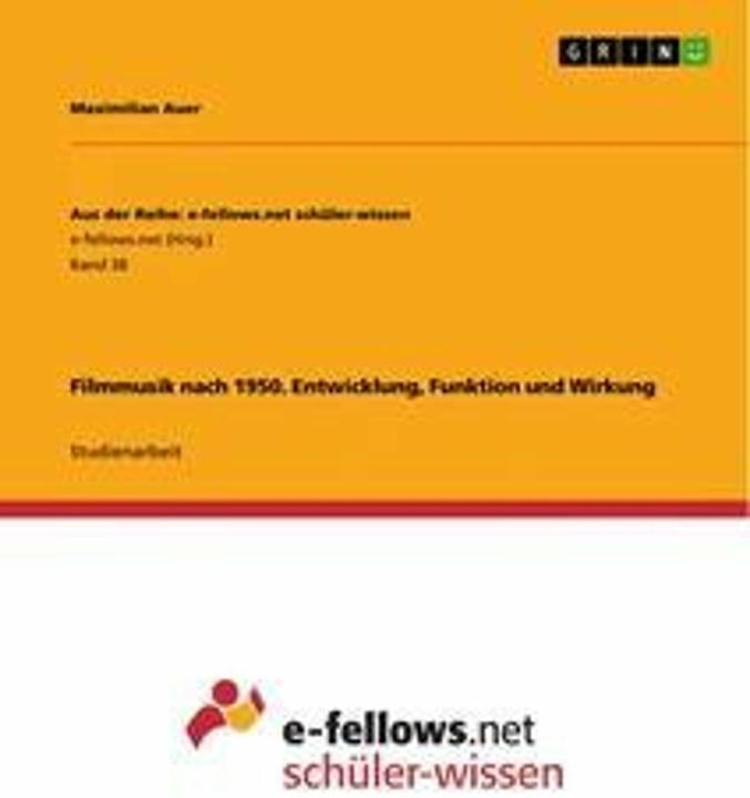 Produktbild Filmmusik nach 1950. Entwicklung, Funktion und Wirkung (Deutsch, 2014)