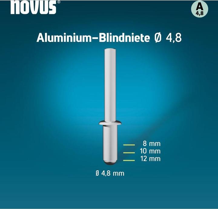 Immagine prodotto Novus Blindniete A5 x L: 10 mm Alu