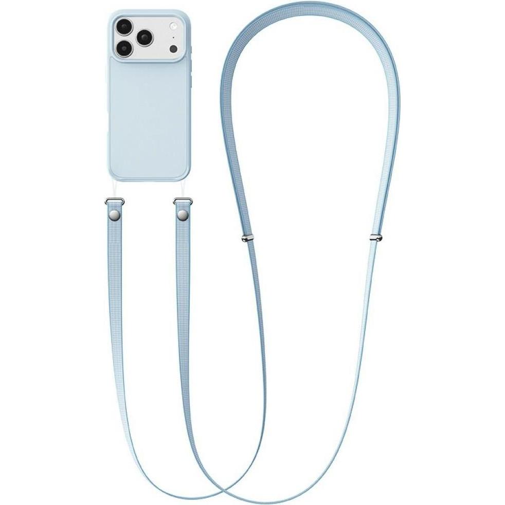 Usams Phone lanyard ZB360 1.08–2.08m light blue, Cordino per smartphone, Blu