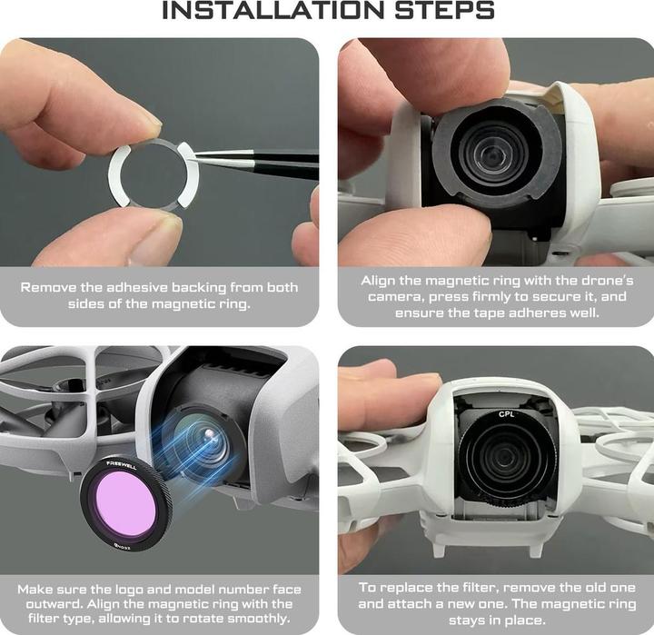 Actual product image Freewell Neo Magnetic Hybrid Filters Bright Day (Drone filters, DJI Neo)