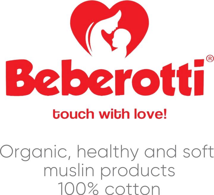 Actual product image Beberotti 4 Layered Double sided Organic Muslin Blanket (90 x 75 cm)