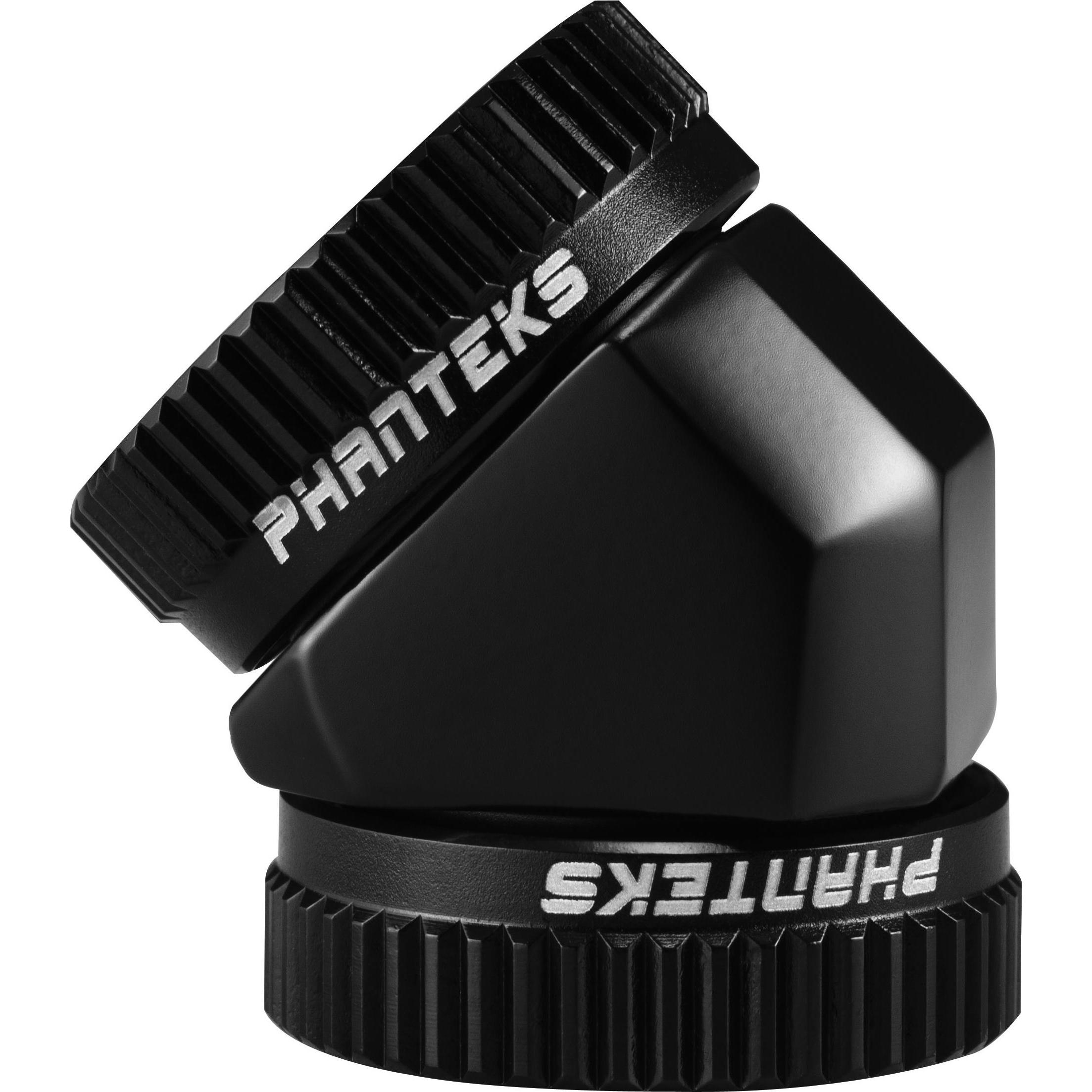 Thumbnail - Phanteks Glacier Adapter 45 Grad 16mm AD auf 16mm AD Hardtube, Wasserkühlung Anschluss, Schwarz