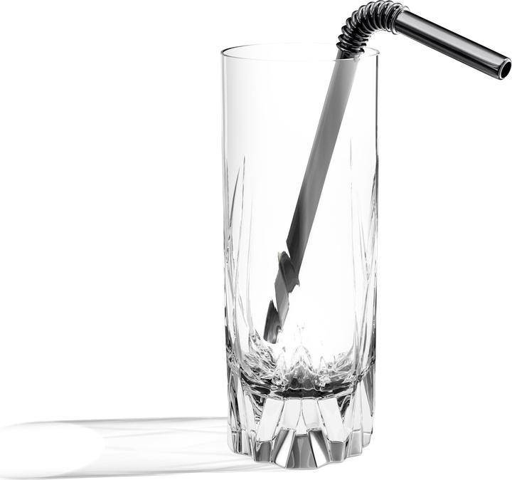 Produktbild Turtleneck Straw Biegbare Edelstahl Trinkhalme (4x)