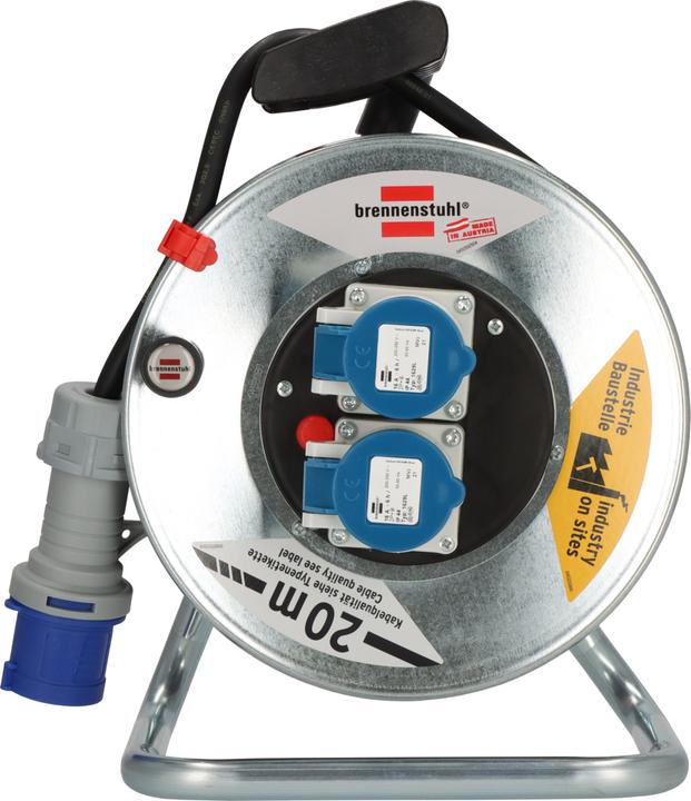 Productafbeelding Brennenstuhl Kabeltrommel Garant SK 240, 2x CEE-contactdozen 230V/16A, CEE-stekker 230V/16A, kabel 20m H07RN-F (20 m, 2.50 mm²)