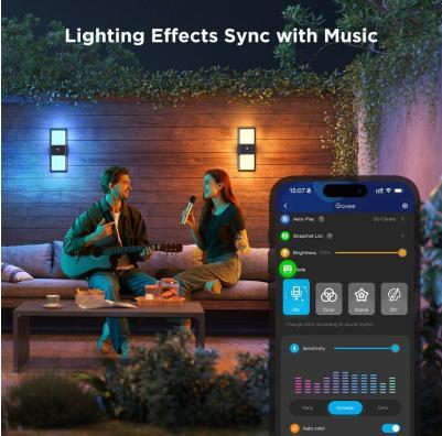 Immagine prodotto Govee Smart Outdoor Wall light (1500 lm, IP65)