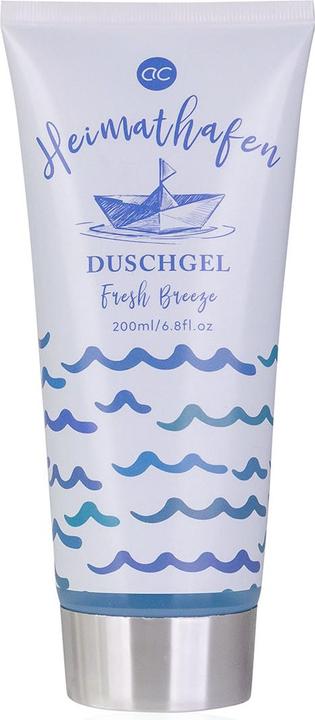 Actual product image Accentra Shower gel HEIMATHAFEN in tube, 200ml, fragrance: Fresh Breeze, colour: blue/white, pack of 6/24 (200 ml)