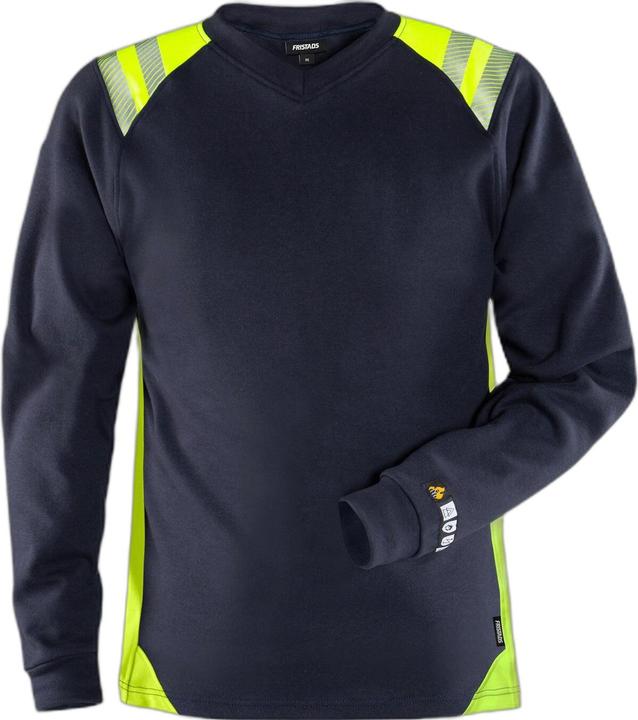 Fristads Flamestat Damen T-Shirt, la 7358 ATS Grösse 3XL Marine/Warnschutz-Gelb (3XL)