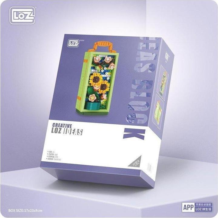 LOZ Schmuckkästchen mit Sonnenblumen